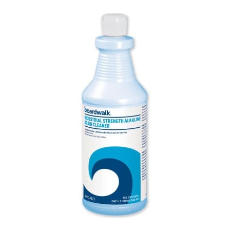 Boardwalk® Industrial Strength Alkaline Drain Cleaner, 32 Oz. Bottle